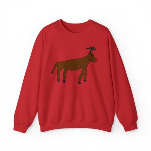 Christmas, Reindeer, Rudolph, Funny Sweatshirt2